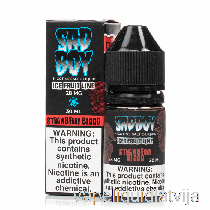 Ledus Zemeņu Asinis - Sadboy Salts - 30ml 28mg Vape šķidrums